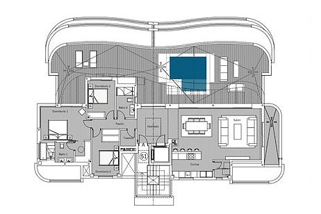 Penthouse med panoramautsikt mot havet | Privat basseng, stor takterrasse og 3 soverom