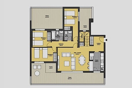 Duplex penthouse med 4 soverom, jacuzzi og panoramautsikt i Marbella