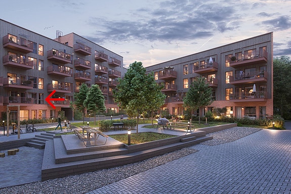 Velkommen til Vollebekk Stasjon B-202 NY - Bildet er en illustrasjon for presentasjon av prosjektet, avvik vil forekomme