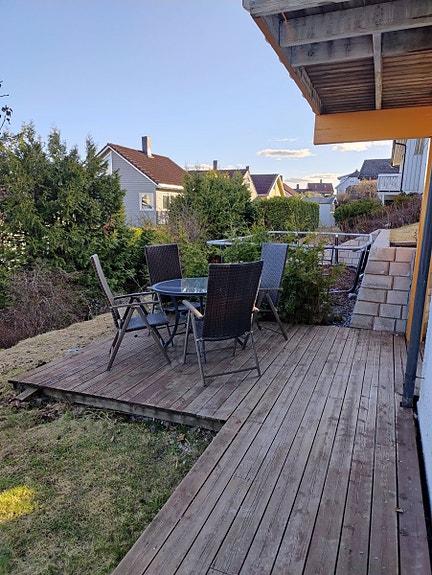 Uteområde tilknyttet hybelen