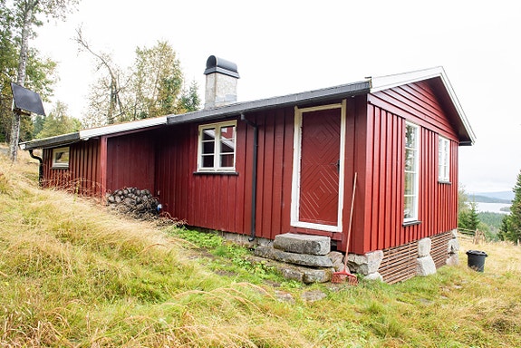 Inngang til hovedhytta.
