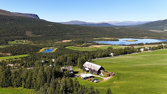 Eiendomsmegler 1 v/ Anders Øium presenterer landbrukseiendommen Søre Meringsdalen! (Foto: Anne M. Steine / FoTobben AS)