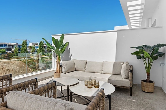 Penthouse med turistlisens | 152 m² terrasse | Privat jacuzzi og panoramautsikt