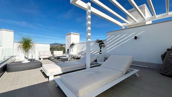 Penthouse med turistlisens | Takterrasse | Utsikt mot Gibraltar og Afrika