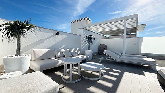 Penthouse med turistlisens | Takterrasse | Utsikt mot Gibraltar og Afrika