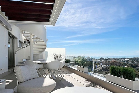 Penthouse med turistlisens | Takterrasse | Utsikt mot Gibraltar og Afrika