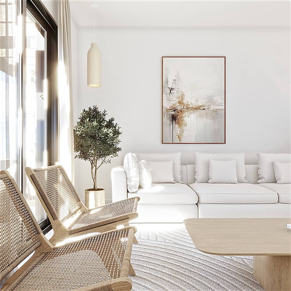 Nyhet! Penthouse med 2 soverom | Stor terrasse | Sentral beliggenhet nær restauranter og shopping
