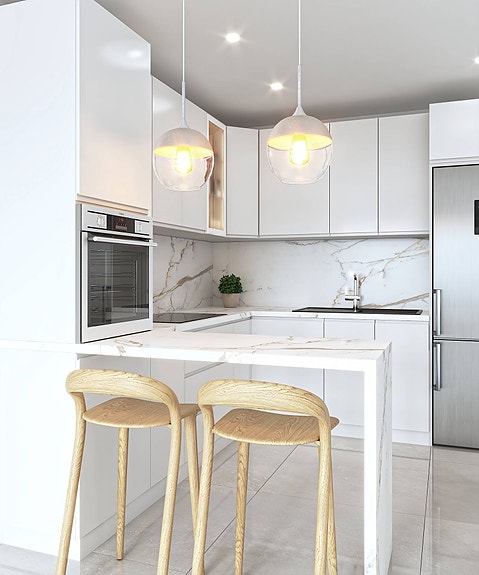 Nyhet! Penthouse med 2 soverom | Stor terrasse | Sentral beliggenhet nær restauranter og shopping