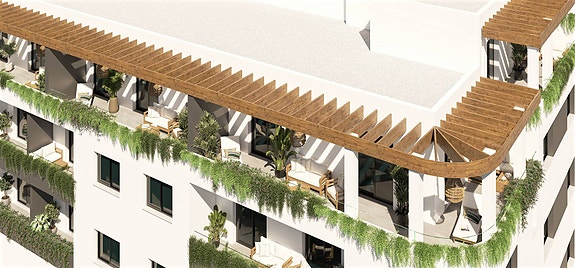Nyhet! Penthouse med 2 soverom | Stor terrasse | Sentral beliggenhet nær restauranter og shopping