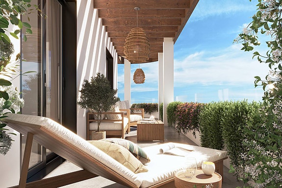 Nyhet! Penthouse med 2 soverom | Stor terrasse | Sentral beliggenhet nær restauranter og shopping