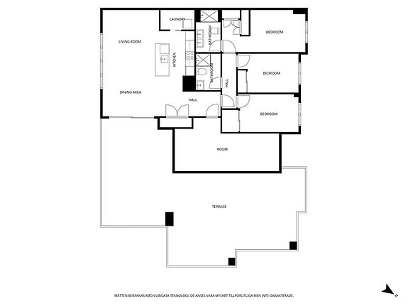 Penthouse med 3 soverom | 88 m² terrasse | Panoramautsikt mot sjø og marina | Turistlisens