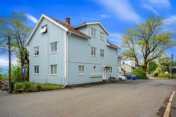 Eiendommen ligger flott til på attraktive Korsvoll.