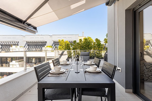 Penthouse med 3 soverom | Stor takterrasse | Havutsikt | Flamenca Village