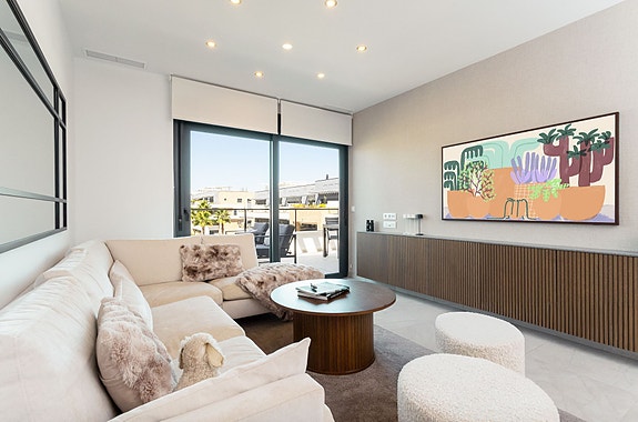 Penthouse med 3 soverom | Stor takterrasse | Havutsikt | Flamenca Village