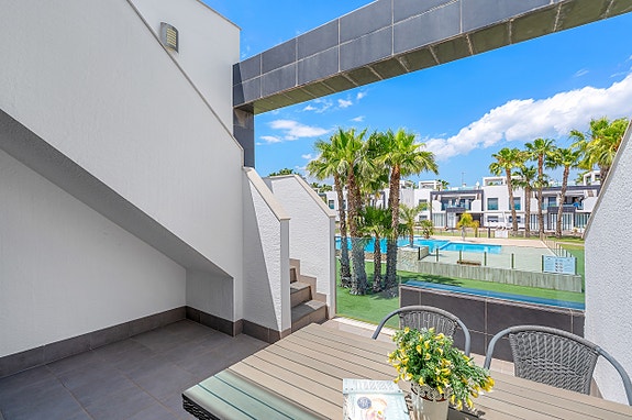 Toppleilighet i Oasis Beach | Privat takterrasse | Perfekt beliggenhet i La Zenia