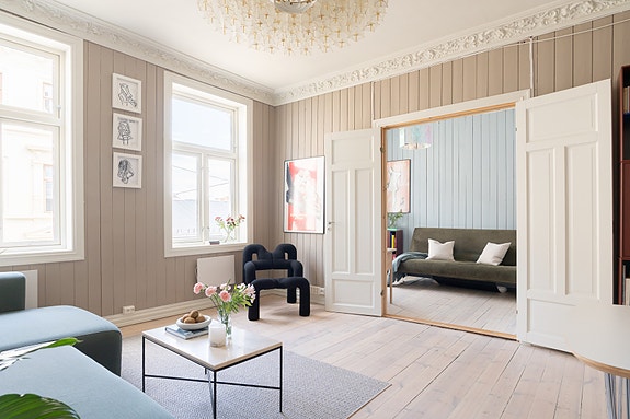 Velkommen til Wilses gate 10 og denne nydelige leiligheten! Foto: Flinke Kevin Fauske