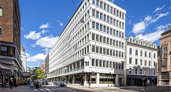 Pent og moderne kontorlokale med gode fellesfasiliteter til leie i Tordenskiolds gate 8/10
