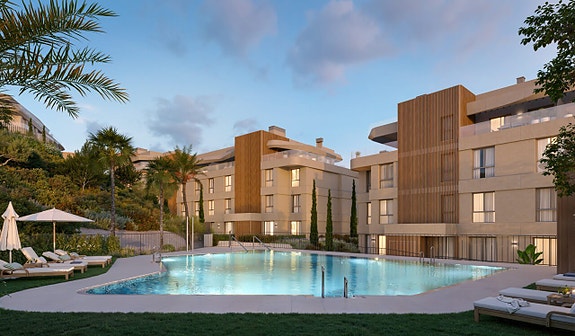 Moderne leilighet med 3 soverom | Stor terrasse | Attraktive fellesfasiliteter | Nær golf og strand