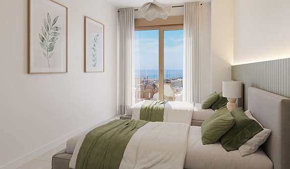 Moderne leilighet med 3 soverom | Stor terrasse | Attraktive fellesfasiliteter | Nær golf og strand