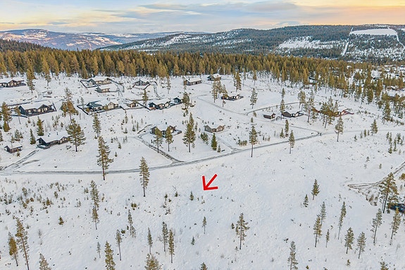 Tomten ligger i et etablert og attraktivt hytteområde på Gålå. Foto: Efkt/Håkon Rybakken.