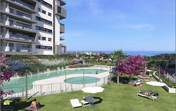 Toppleilighet med 3 soverom | Havutsikt | 3 terrasser | Seagardens Campoamor