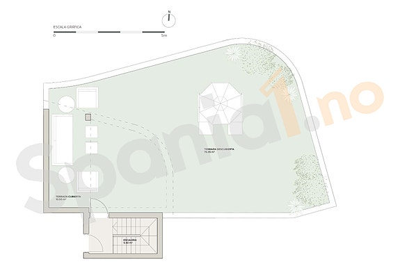 Plantegning takterrasse
