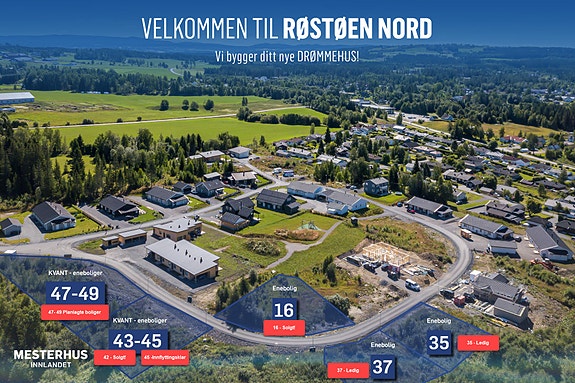 Velkommen til Røstøen Nord - Kun to ledige eneboligtomter igjen!
