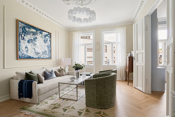 Velkommen til Fredrikke Qvams gate 9A, presentert av Espen Johnsen ved Nordvik Majorstuen. - Foto: Studio Oslo.