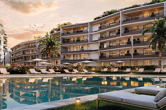 Penthouse med 118 m² terrasse | Resortfasiliteter | 300 meter til stranden
