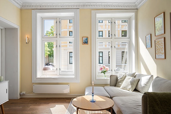 Velkommen til Rathkes gate 12A! Presentert av Emma Eikrem v/ Krogsveen Majorstuen og Oslo Vest. Foto: Casp.
