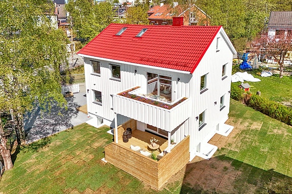 Grønlibakken 5 B er en flott halvpart av tomannsbolig.