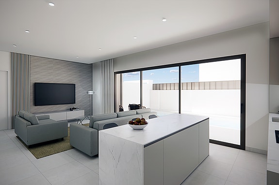 Romslig bungalow med 3 soverom | Privat hage med basseng | Sentral beliggenhet