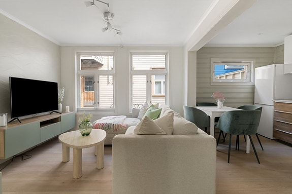 Velkommen til Wessels gate 18B og en flott 3-roms med attraktiv beliggenhet på Møllenberg.
(Foto: Max Stenberg, Grattis foto)
