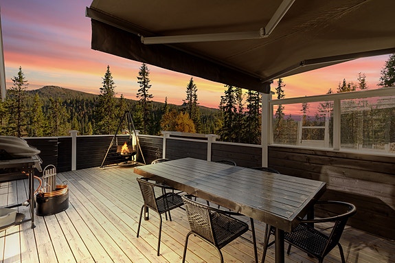 Stor og fin terrasse