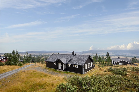 Velkommen til Sjusjøen-Pihl 4794. Hytta ligger i et meget attraktivt område på Storåsen v/Sjusjøen. Enkel adkomst og forholdsvis skjermet for direkte innsyn. Foto: Lars Marius Bækkevold.