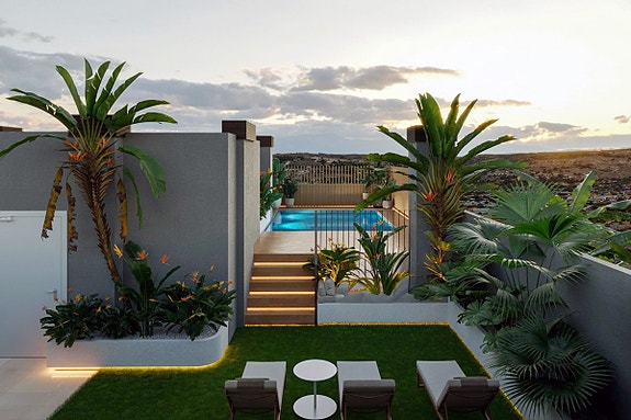 Toppleilighet med stor terrasse - Kun 600 meter fra stranden i Santa Pola