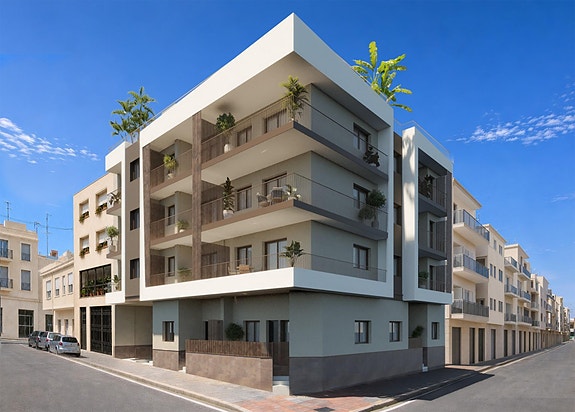 Toppleilighet med stor terrasse - Kun 600 meter fra stranden i Santa Pola