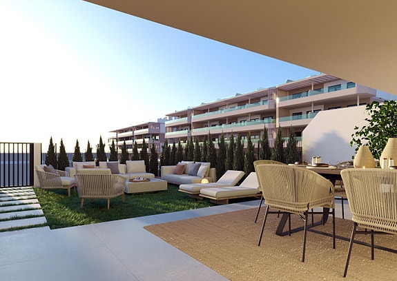 Terrasse og hage