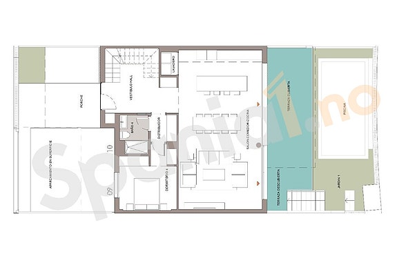 Plantegning hovedplan og hage