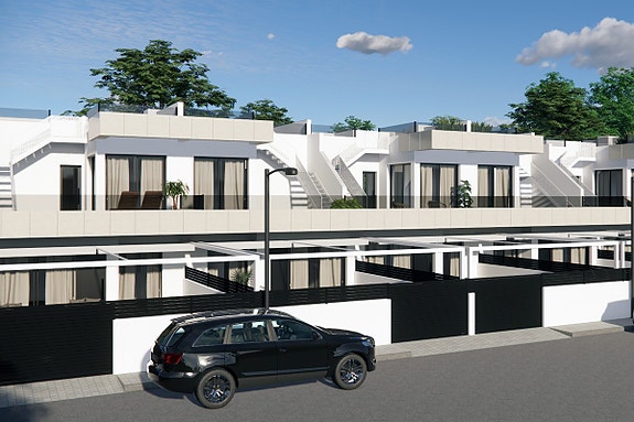 Moderne rekkehus | 3 sov og 2 bad | Stor uteplass | Mulighet for basseng og takterrasse