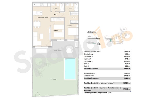 Nybygg! Sørvendt leilighet med 2 soverom og 76 m² privat hage