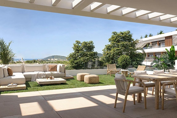 Ny leilighet med 3 soverom | 46 m² terrasse og havutsikt | Flotte fellesområder i Finestrat