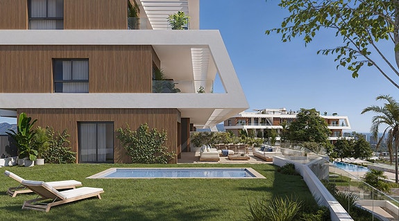 Ny leilighet med 3 soverom | 46 m² terrasse og havutsikt | Flotte fellesområder i Finestrat