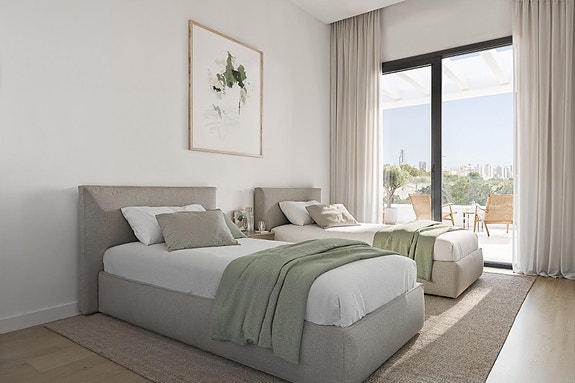 Ny leilighet med 3 soverom | 46 m² terrasse og havutsikt | Flotte fellesområder i Finestrat
