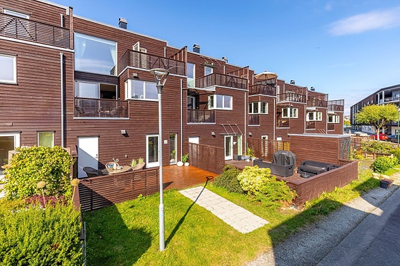 Velkommen til et barnevennlig og flott rekkehus! Foto: Joakim Hagen