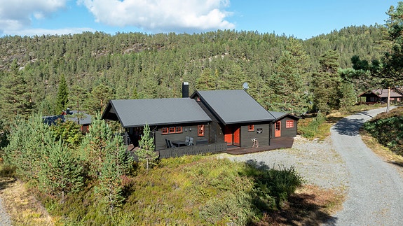 Privatmegleren Park v./Lars Jakob Aarak har gleden av å få presentere denne nydelige hytta med idyllisk beliggenhet på Havrefjell i Nissedal kommune.