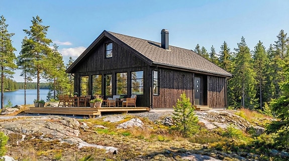 Hytteidyll under én time fra Oslo med utsikt til Hurdalssjøen