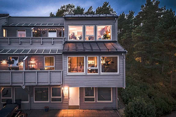 Terrasseblokk i Bønesstølen Borettslag, et veldrevet lag med 55 boliger.