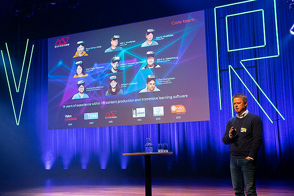 Presentasjon på Nordic VR forum, av Gründer Are Søby Vindfallet.
