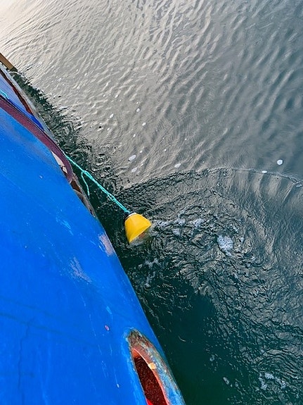 Testing of PingMe sensor during sea trial